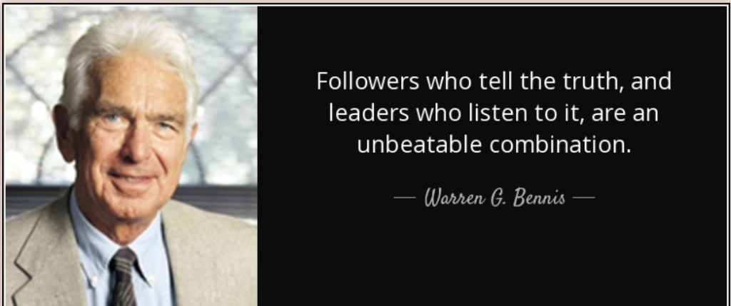 Followers who tell the truth